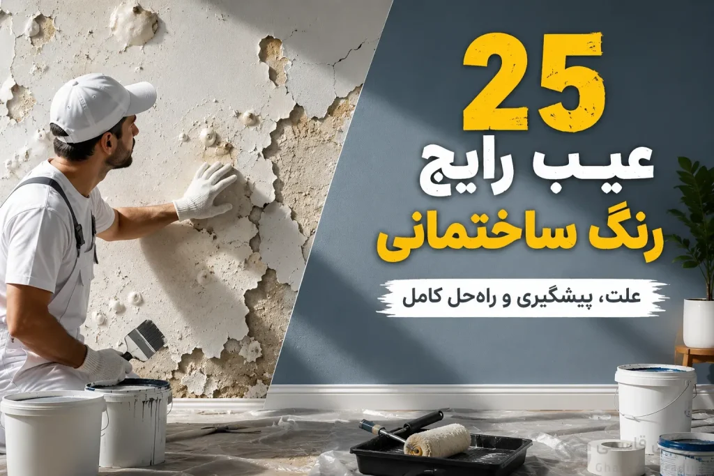 25 عیب رایج رنگ