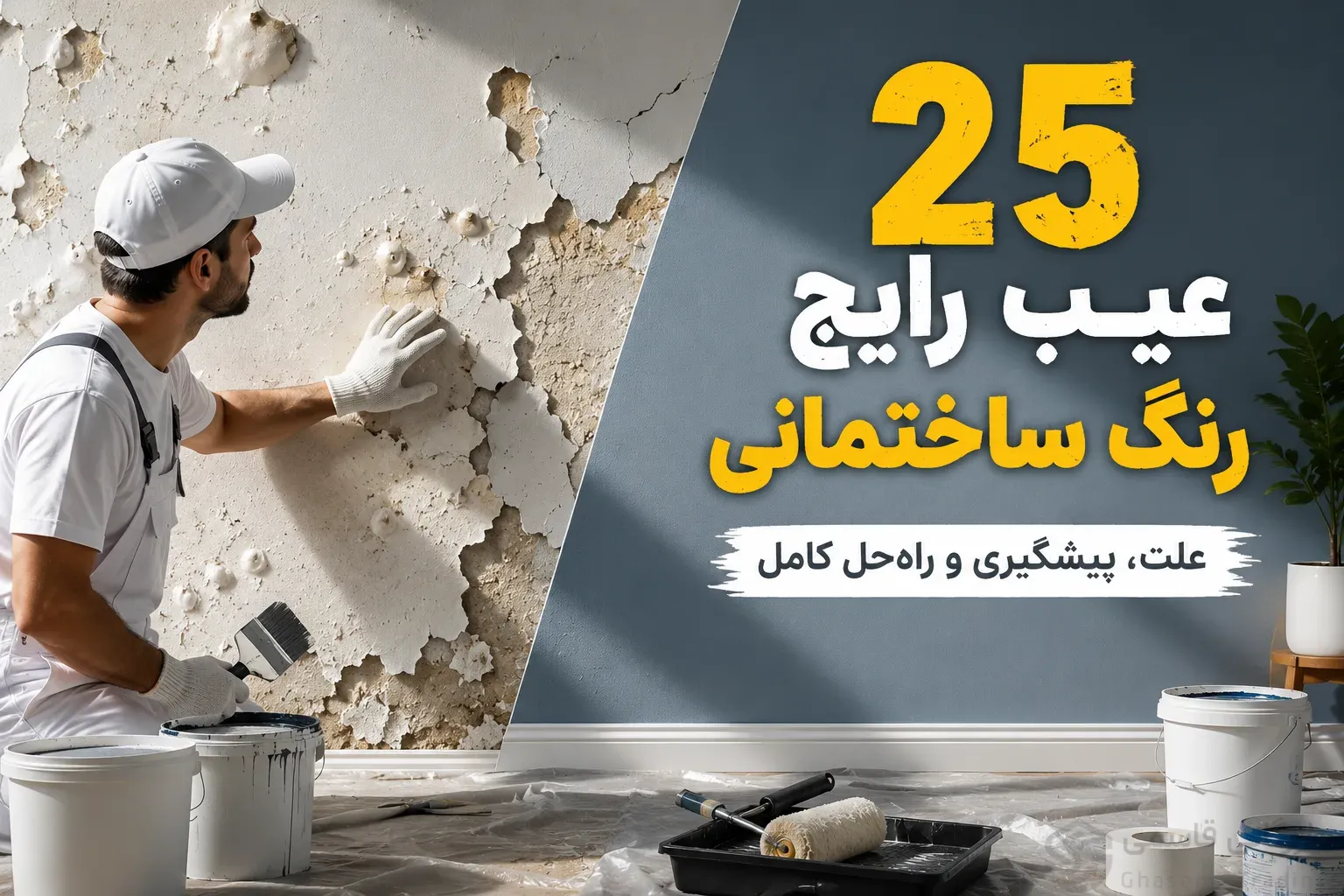 25 عیب رایج رنگ